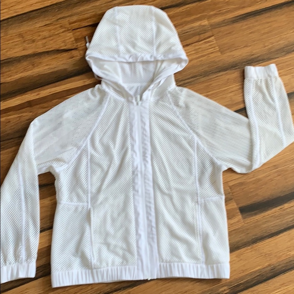 Lululemon white mesh jacket